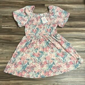 LuLaRoe Alina Nap Dress - Purple Mint Pink Ivory Floral - X-Large NWT